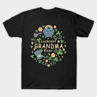 Luckiest Grandma ever saint patricks day T-Shirt